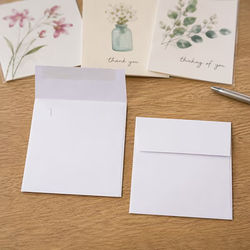 5 Square Envelopes, White 5" x 5" 50 pack