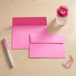 A6 6 1/2" x 4 3/4" Astrobright Envelope Passion Pink 50 Pieces E5116
