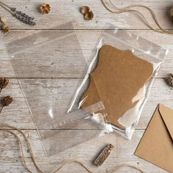 Crystal Clear Hanging Protective Closure Bags 4 7/8" x 6" 100 pack