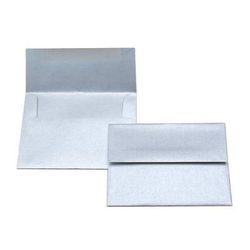 A2 5 3/4" x 4 3/8" Stardream Metallic Envelope Silver 50 Pieces