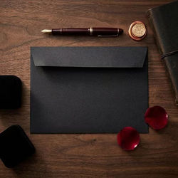Frame Card Envelope Black 7 1/4" x 5 1/4" 100 pack