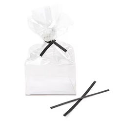 Paper Black Twist Tie 4" x 5/32" 1000 pack