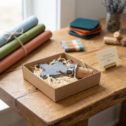 Kraft Paper Box Bottom 4 1/8" x 1" x 4 1/4" 25 pack