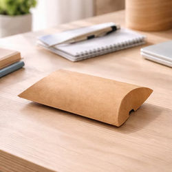 Kraft Pillow Boxes 4" x 1 1/8" x 6" 25 pack