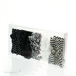 Clear Boxes for Stationery Invitations Hair Bows Crafts Candy Box Size: 2 3/4" x 9/16" x 5 7/16" 25 Boxes Crystal Clear Boxes