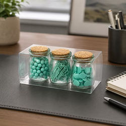 Crystal Clear Value Boxes 3" x 3" x 7" 50 pack