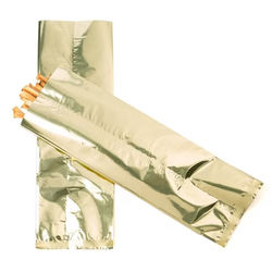 Shimmer Gold Metallized Heat Seal Bags 4" x 12" 100 pack