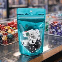 Small Food Safe Zipper Pouch Gusset Bags - Clear Front Teal Turquoise Back - Holds 2 oz. Size: 4" x 2 3/8" x 6" 100 Bags Pouches