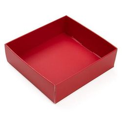 Red Paper Box Bottom 3 1/8" x 1" x 3 1/4" 25 pack