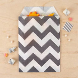 Paper Treat Bags Chevron Stripes 3" x 5" 100 pack GPB35CS