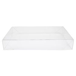 Crystal Clear Box Tops 25 Pack 6 1/16" x 1 1/2" x 9 9/16"