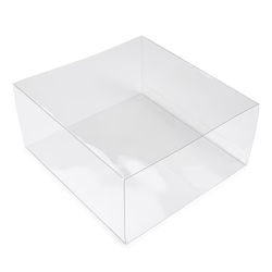 Crystal Clear Slip Cover for Boxes 25 Pack 6 1/16" x 3" x 6 1/8"