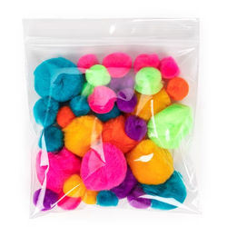 Crystal Clear Polyethylene Zipper Bags 6" x 6" 100 Pack CEZC66