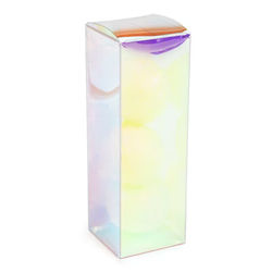 Iridescent Pop & Lock Boxes 2" x 2" x 6" 25 pack