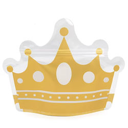 Crown Shaped Pouches 9 1/8" x 3" x 7" 100 pack