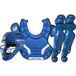 Pro Nine Armatus Elite Adult Baseball Catcher's Gear Set Royal