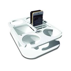Deep Blue 2 Cup Drink Holder w/ Cell Phone Storage