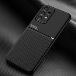For Samsung A23 5G Case Leather Texture Car Magnetic Holder Phone Case For Samsung Galaxy A23 a23 A 23 Soft Silicone Back Cover