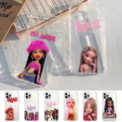 Coque de téléphone transparente Bratz Butter pour iPhone 14 13 12 11 Pro Max Mini X XS Poly