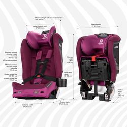 Diono Radian 3R SafePlus All-in-One Convertible Car Seat - Purple Plum