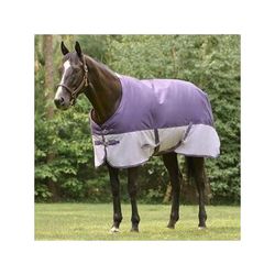 WeatherBeeta ComFiTec Genero 1200D Standard Neck Turnout Blanket made Exclusively for SmartPak - 78 - Medium (220g) - Lavender Color Block - Smartpak