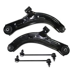 2011 Nissan Versa 4-Piece Kit Front, Driver and Passenger Side, Lower Control Arm, Front Wheel Drive, includes Sway Bar Links