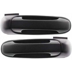 2009 Dodge Ram 2500 Rear, Driver and Passenger Side Exterior Door Handles, Textured Black, without Key Hole, 4-Door, Extended Crew Cab Pickup (Mega Cab)