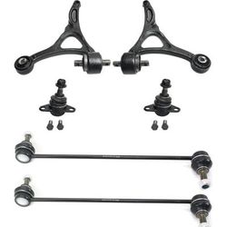 2014 Volvo XC90 6-Piece Kit Front, Driver and Passenger Side, Lower Control Arm, includes Ball Joints and Sway Bar Links