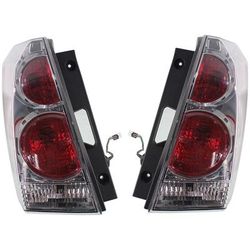 2008 Nissan Quest Driver and Passenger Sides Tail Lights, with Bulbs, Halogen