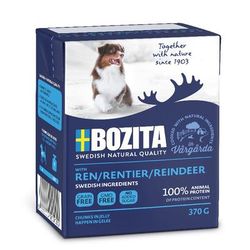 6x370g Reindeer Chunks in Jelly Bozita Naturals Wet Dog Food