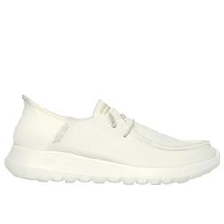 Skechers Men's Slip-ins: GO WALK Max - Beach Casual Sneaker | Size 8.0 | Off White | Textile/Synthetic | Machine Washable