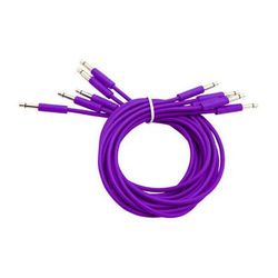 Cre8audio Nazca Noodles Eurorack-Style Patch Cables (Very Violet, 5-Pack, 1.6') VTNOODLE50