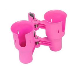 RoboCup Dual-Cup Portable Caddy (Hot Pink, EZ-Spring) 07-120-HP-EZ