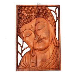 Young Buddha,'Buddha Portrait Balinese Relief Panel'