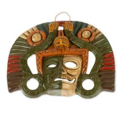 Ceramic mask, 'Aztec Duality'