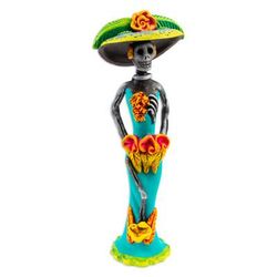 Ceramic sculpture, 'Catrina the Beautiful'