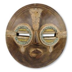 African wall mask, 'Tears of Joy'