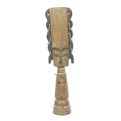 Fante Fertility Doll I,'Wood Fertility Doll Sculpture'