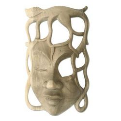 Woman of the Forest,'Hand Made Contemporary Wall Mask'