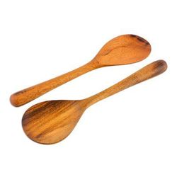 'Peten Delight' (pair) - Handcrafted Wood Serving Spoons