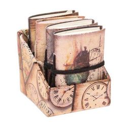 Birds of Time,'Bird Motif Paper Journals from India (Set of 4)'