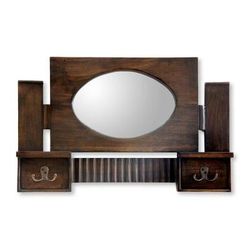Java Memory,'Teak Wood mirror'