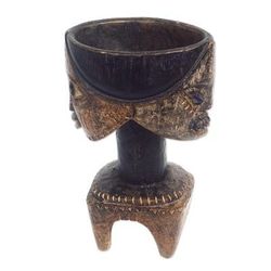 Lobi,'Hand Crafted Ghanaian Sese Wood Sculpture'