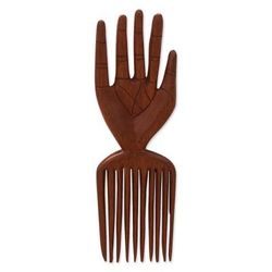 All Fingers Are Not the Same,'Hand Carved Mahogany Wood Wall Art'