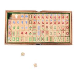 Mah Jongg,'Hand Made Wood Mah Jongg Game from Thailand'