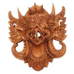 Mighty Eagle Garuda,'Hand Carved Suar Wood Eagle Garuda Mask from Bali'