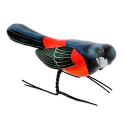 Orchard Oriole,'Ceramic Figurine of an Orchard Oriole Bird from Guatemala'