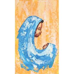 'Sweet Mamma in Blue' Original Artwork