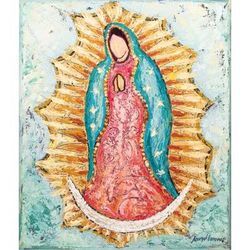 Mary, Mother of Jesus,'Original Virgin Mary Painting on Canvas'