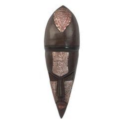 Man from the Stars,'Handcrafted Wood Mask'